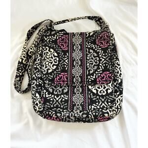 Vera Bradley Crossbody Purse Canterberry Magenta Hipster Quilted Messenger Bag
